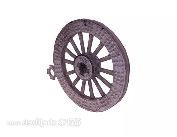 Chinese Vintage Wheel 3d model Chinese Vintage Wheel 3d model