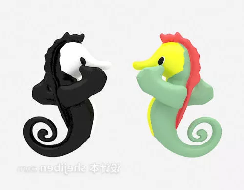 Seahorse Statue 3d model