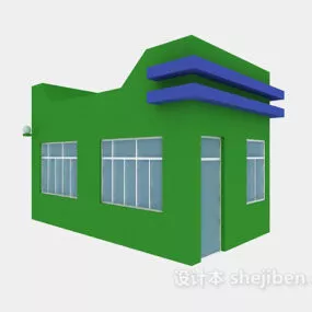Security Room Building 3d model