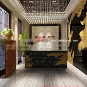 Service Entrance Space Interior Scene 3d model
