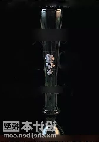 Tall Pottery Vase 3d model