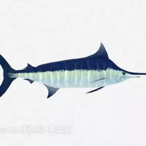 Fish With Long Noses 3d model