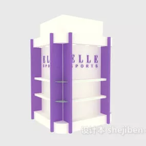 Shopping Mall With Clothing Cabinet 3d model