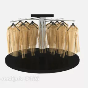 Round Coat Rack Furniture 3d model
