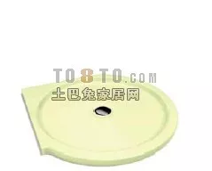 Circle Shower Basin Base 3d model