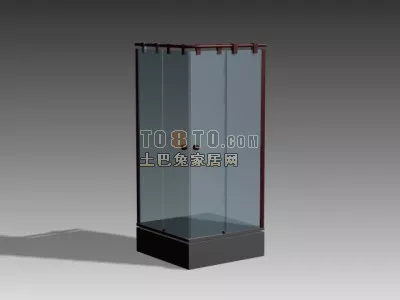 Square Glass Shower Room 3d model Square Glass Shower Room 3d model