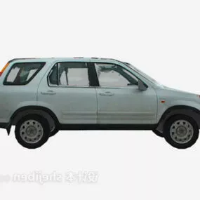 Silver Family Car 3d model