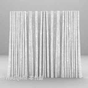 Simple Grey Curtain 3d model