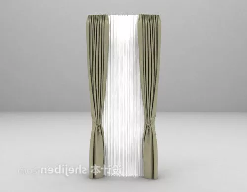 Stylish Curtain Shape Pattern 3d model