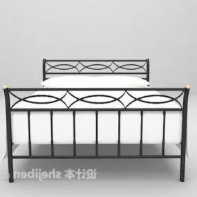 Simple Iron Bed 3d model