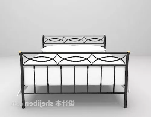 Simple Iron Bed 3d model Simple Iron Bed 3d model