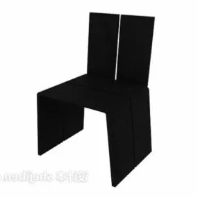 Simple Modern Chair Black 3d model