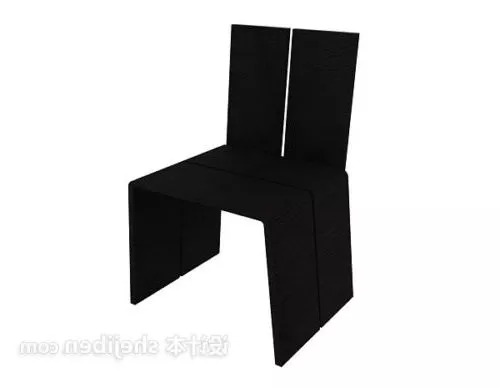 Simple Modern Chair Black 3d model Simple Modern Chair Black 3d model