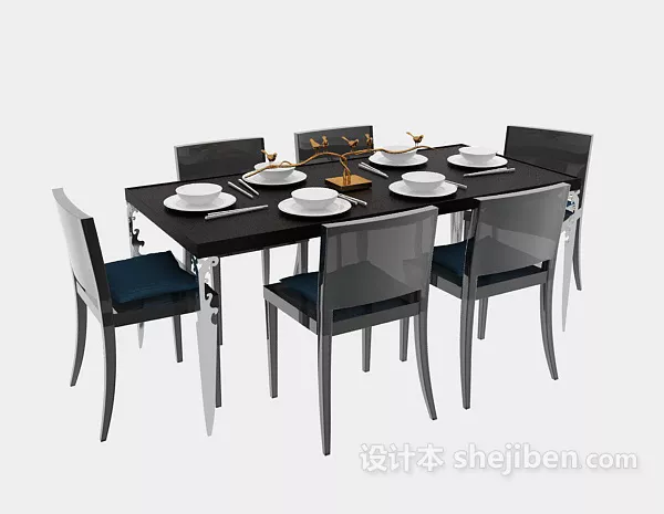 Classroom Wood Chair 3d model
