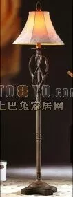 European Style Steel Floor Lamp 3d model