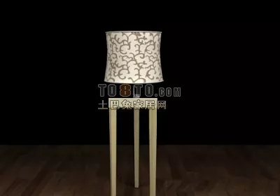 Fontana Brass Table Lamp 3d model