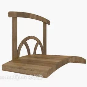 Simple Wood Bridge 3d model