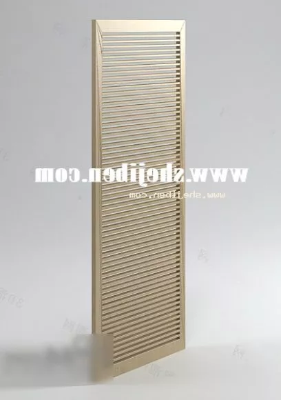Single Slide Door 3d model Single Slide Door 3d model