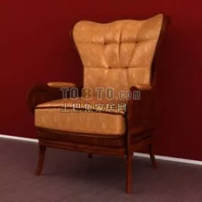 Single Sofa Chair Classic Style 3d model