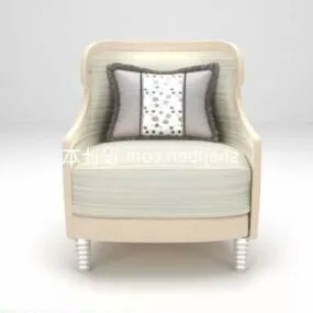 Single Sofa Armchair European Style 3d model