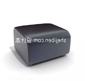 Sofa Three Seats Grey Color 3d model