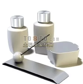 Cosmetic Skin Care Bottles 3d model