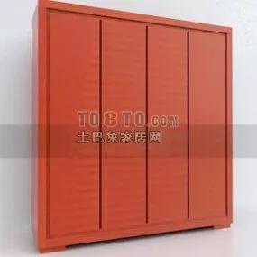 Chinese Wardrobe Sliding Door 3d model