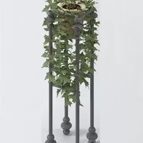 Outdoor Vertical Flower Rack 3d model