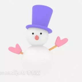 Snowman Children Toy 3d model
