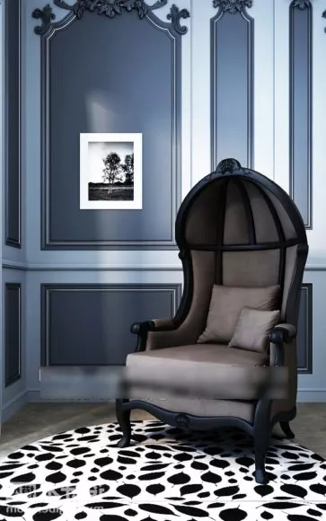 Armchair Zivella With Inside Drawer 3d model