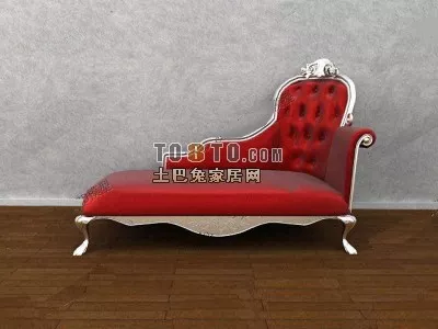 Antique Sofa Camel Back 3d model