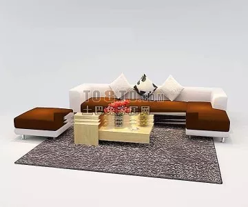 Elegant Corner Sofa Avanta 3d model