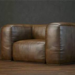 Modern Sofa Leather For Living Room 3d model
