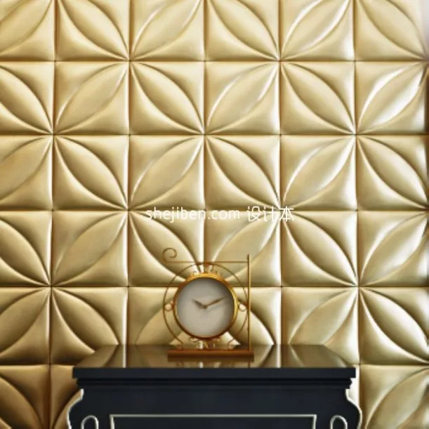 Decoration Backwall With Desk 3d model Decoration Backwall With Desk 3d model