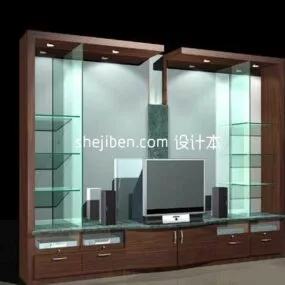 Glass Tv Cabinet 3d model
