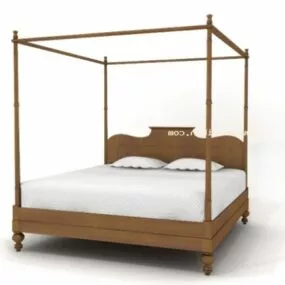 Asia Poster Bed 3d model