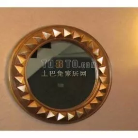 Bathroom Mirror Round Shaped 3d model