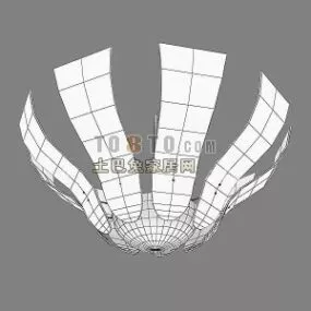 Speaker Chandelier Shaped 3d model