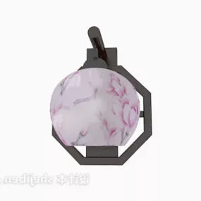 Spherical Lantern Chinese Wall Lamp 3d model