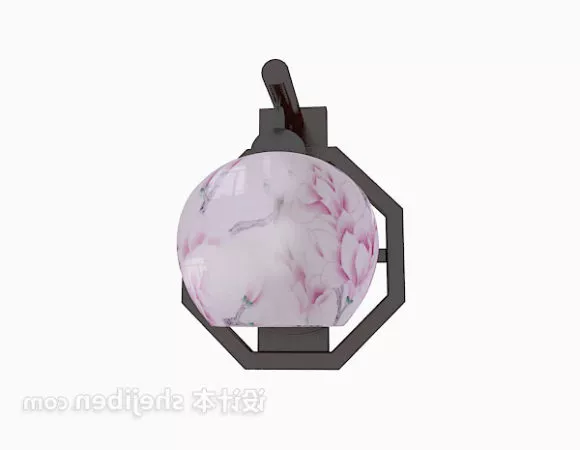 Spherical Lantern Chinese Wall Lamp 3d model Spherical Lantern Chinese Wall Lamp 3d model