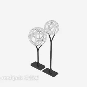 Spherical Sculpture Decorative 3d model