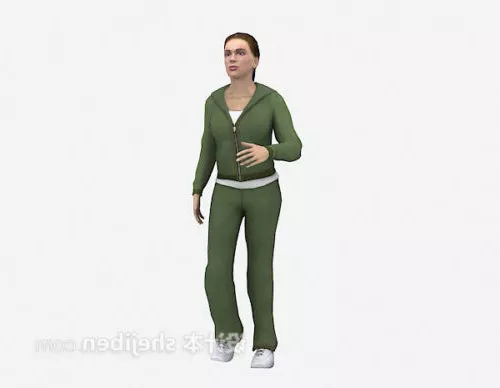 Sports Woman 3d model Sports Woman 3d model
