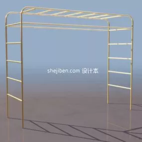 Sport Climbing Ladder Playground 3d model