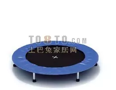 Sport Trampoline Fitness Equipment 3d model