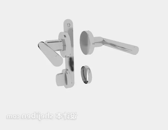 Home Door Walnut Wood 3d model