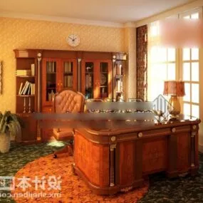 Study Room V4 3d model