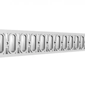 Stylish Carved Plaster 3d model