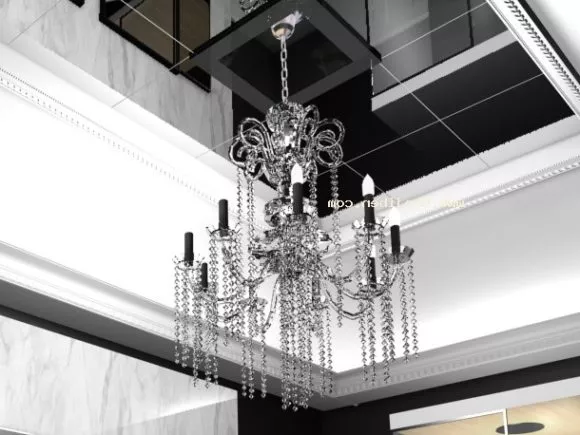 Chandelier Vintage Style 3d model