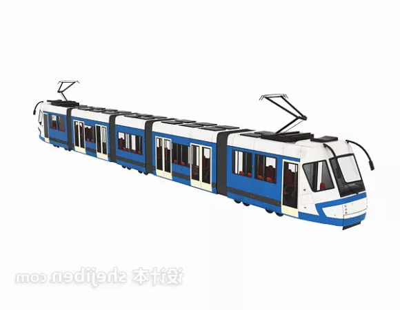 High Speed Train Vehicle 3d model