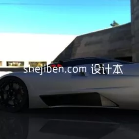 Sci Fi Supercar 3d model